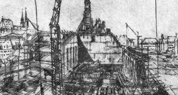 Die zeichnerische Dokumentation des Wiederaufbaus der Nürnberger Altstadt durch Friedrich Neubauer Maler